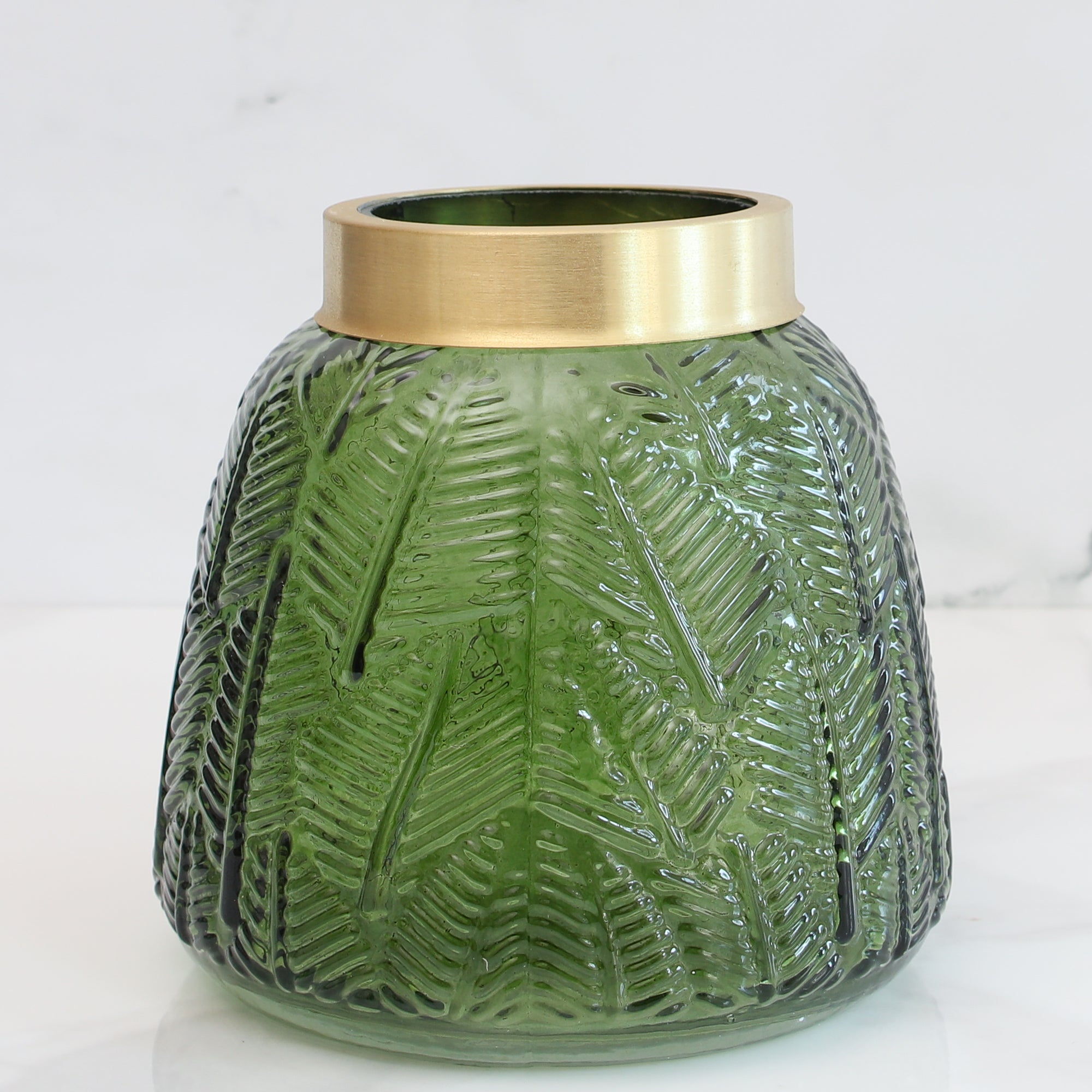 Small Emerald Glass Vase